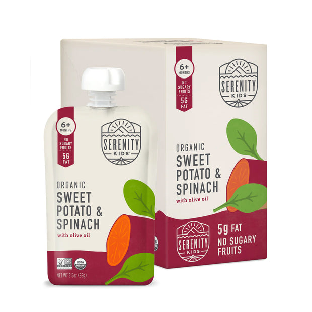 Serenity Kids - Baby Food Pouch - 6 Count - 3.5oz Each