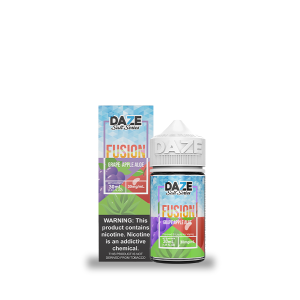 7 Daze Fusion - Grape Apple Aloe Iced Salt Nicotine - 30ML