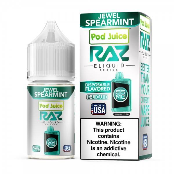 Pod Juice x Raz - Jewel Spearmint Nicotine Salt - 30mL