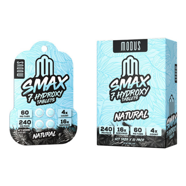 Modus - 7-Hydroxymitragynine SMAX Tablets - 4 Count - 240mG - 10 Packs