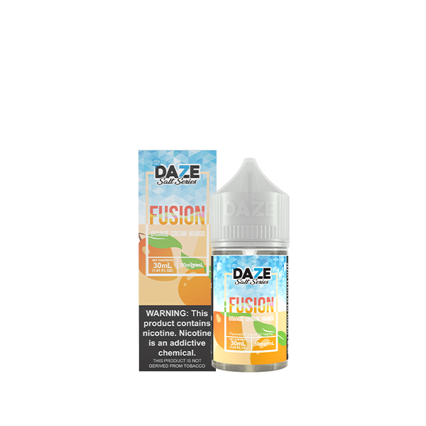 7 Daze Fusion - Orange Cream Mango Iced Salt Nicotine - 30ML