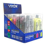 VIXOR - Spaceship Dual Cartridge 510 Battery - 650mAh - Assorted Colors - 10 Count Case