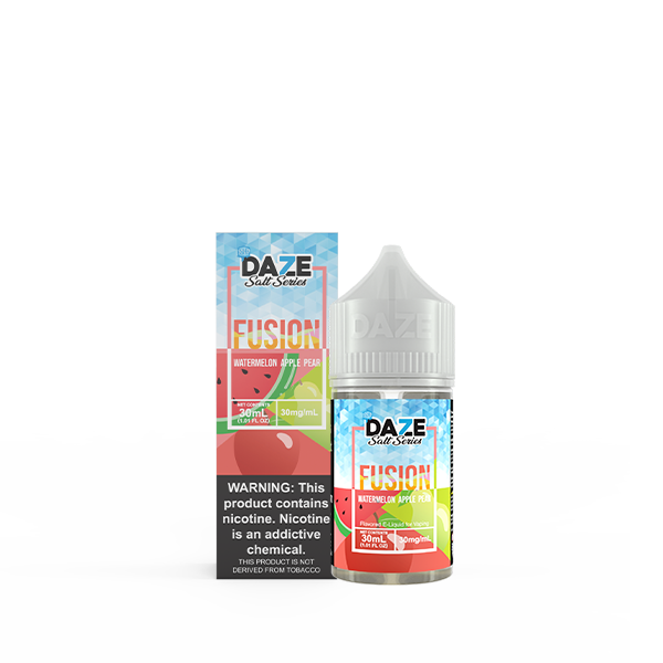7 Daze Fusion - Watermelon Apple Pear Iced Salt Nicotine - 30ML