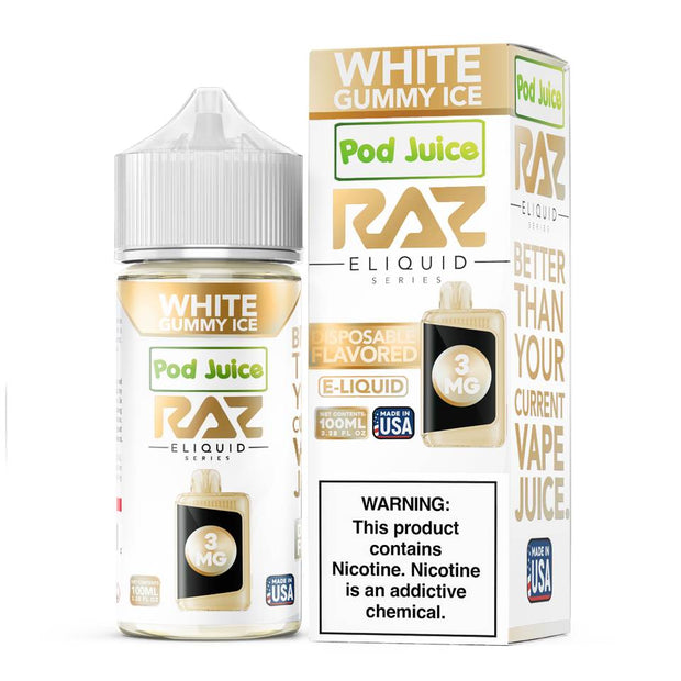 Pod Juice x Raz - White Gummy Ice - 100mL