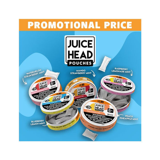 Juice Head - Nicotine Pouches - 20 Count - Peach Pineapple Mint