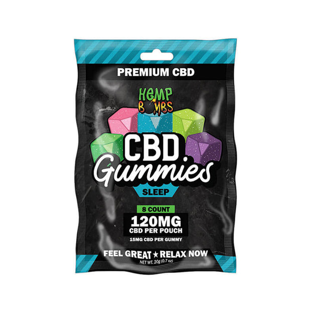 Hemp Bombs - CBD Gummies for Sleep - 8 Count - 120MG