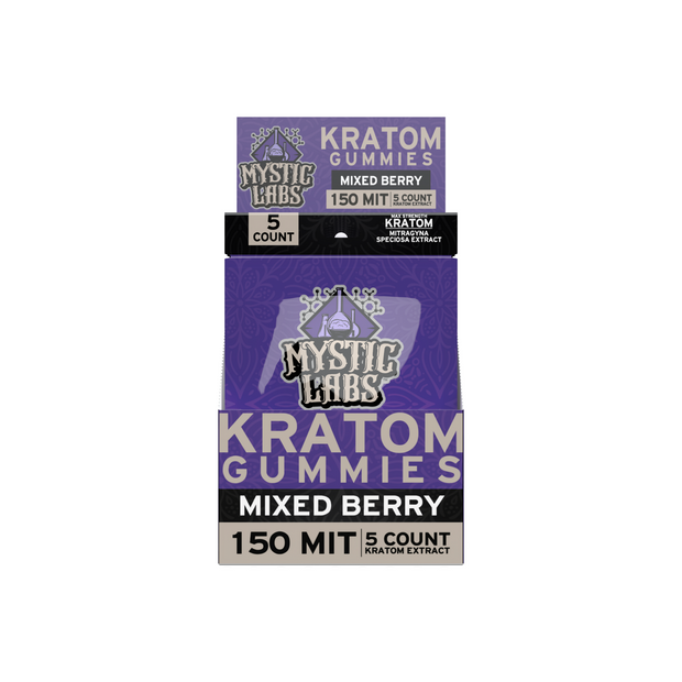 Mystic Labs - Kratom Gummies - 5 Count - 150 MIT