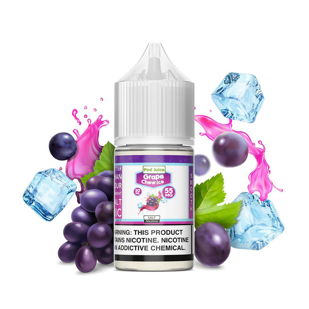 Pod Juice - Grape Chew Ice Salt Nicotine - 30mL