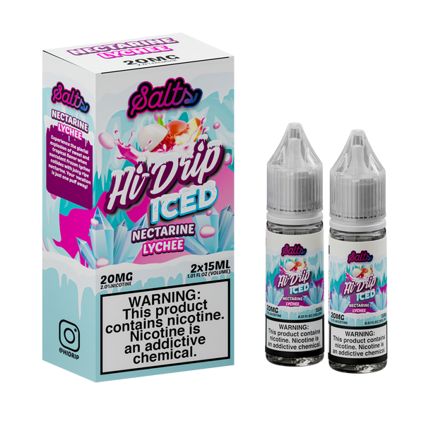 Hi-Drip - Nectarine Lychee Iced Nicotine Salt - 2x15ML